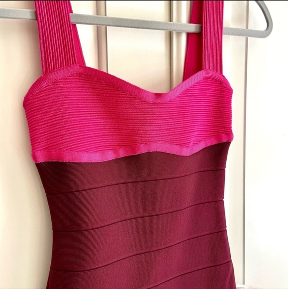Herve Leger Dresses & Skirts - Herve Leger Paris Color-block Bandage Mini Dress large